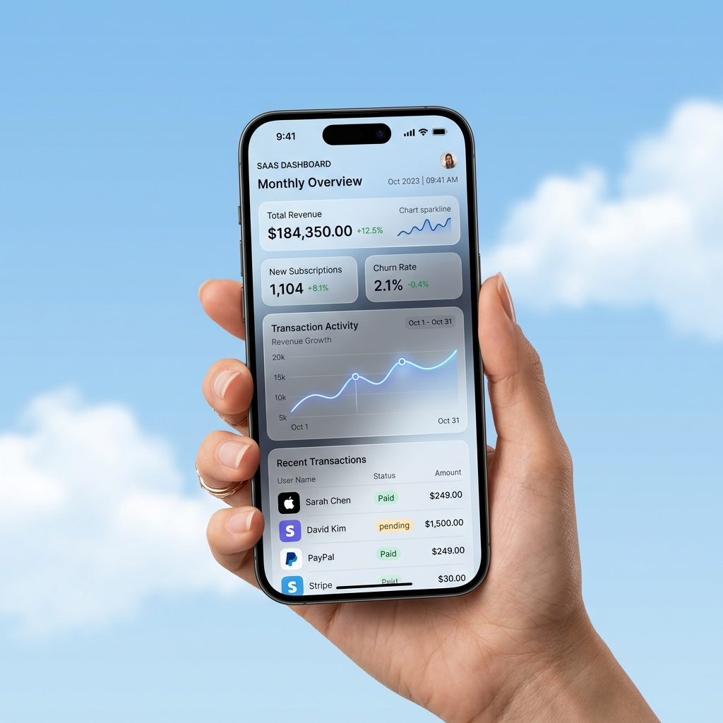 SaaS Platform on Phone